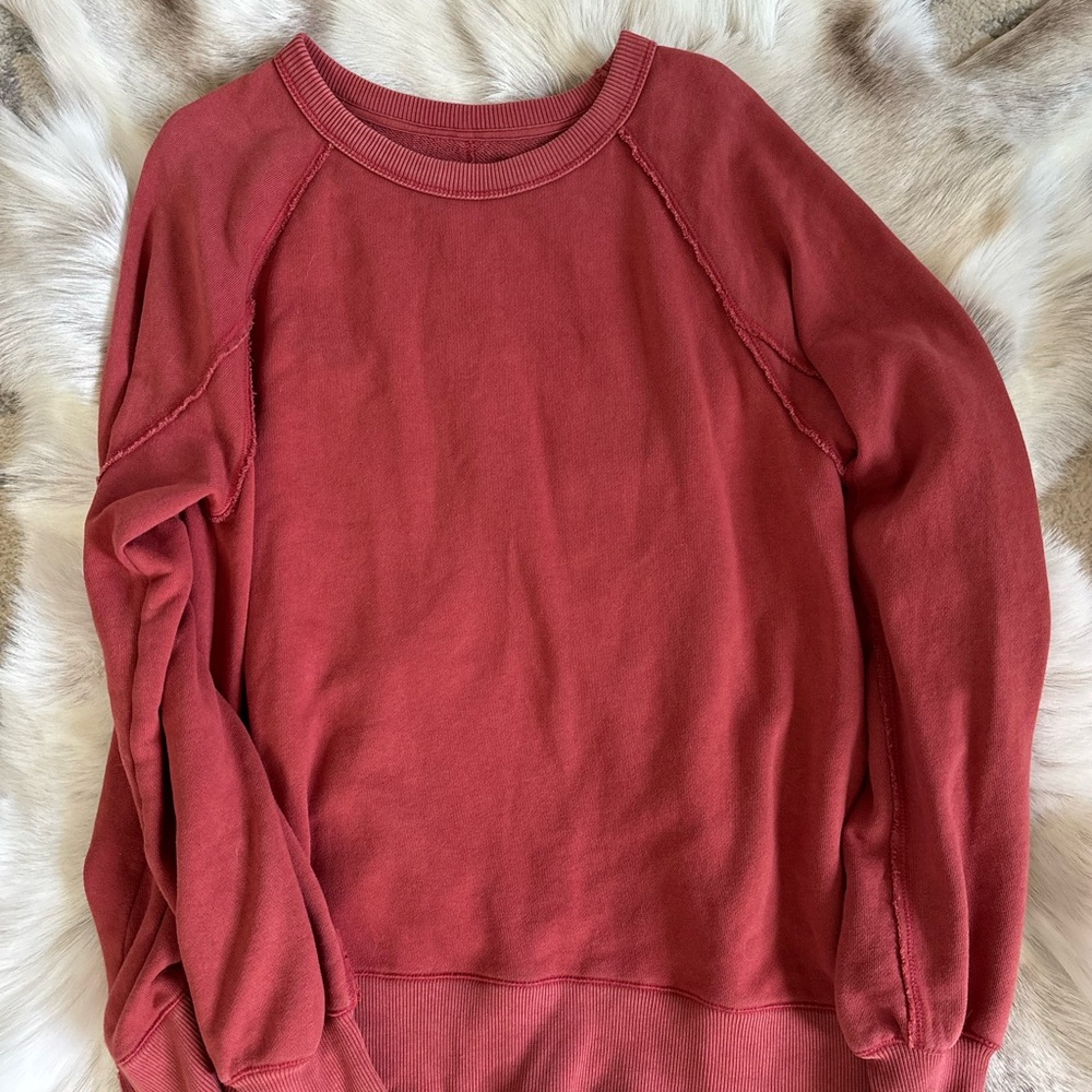 AerieRed Crewneck Sweatshirt - Picture 6 of 6